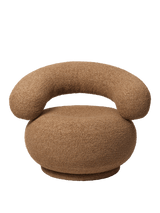Orbo loungefåtölj från Ferm Living - Raw Bouclé - Tan - Jacobsen Plus