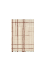 FermLiving Sen Rug Matta, Pergament/Kastanj - 140 x 200 cm - Jacobsen Plus