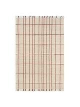 FermLiving Sen Rug Matta, Pergament/Kastanj - 170 x 240 cm - Jacobsen Plus