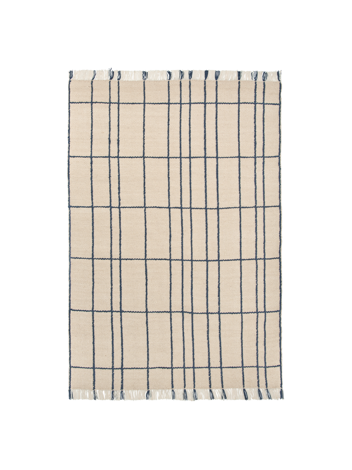 FermLiving Sen Rug Matta, Pergament/Indigo - 170 x 240 cm - Jacobsen Plus
