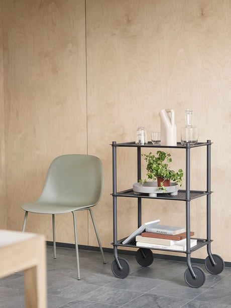 Flow Trolley, 3-lagers från Muuto - Blue grey - Jacobsen Plus