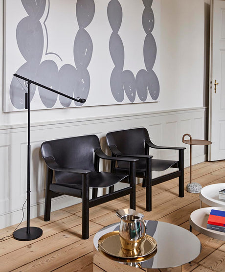 Fifty-Fifty Golvlampa, soft svart från Hay - 3 - Jacobsen Plus
