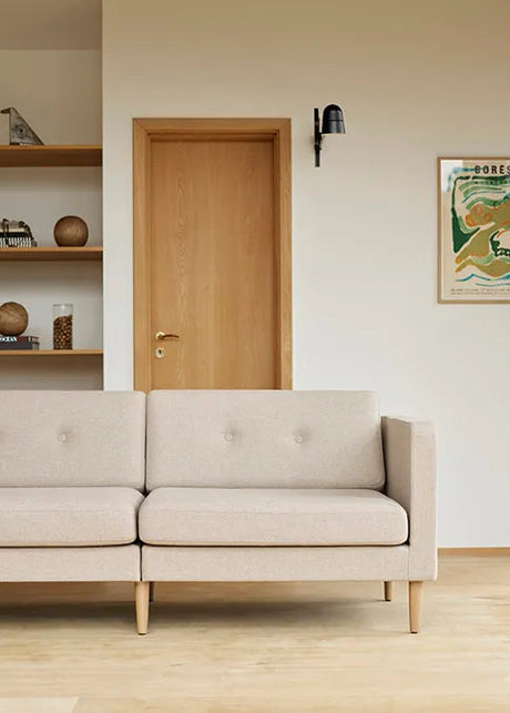 L42 Firhøj Soffa 3-sits, beige från FDB Møbler - 2 - Jacobsen Plus