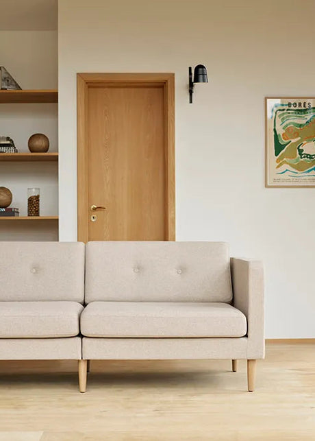 L42 Firhøj Soffa 3-sits med schäslong, beige från FDB Møbler - 2 - Jacobsen Plus