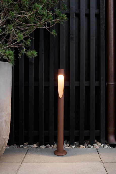 Flindt Garden Pollare från Louis Poulsen - Lav / Aluminium / FODPLADE OG M-ADAPTER - Jacobsen Plus