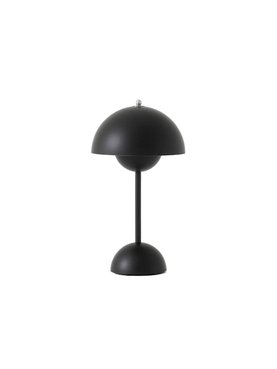 Flowerpot VP9 portabel bordslampa av Verner Panton - Matt black - Jacobsen Plus