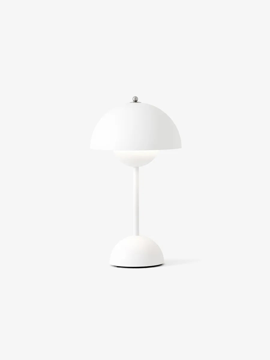Flowerpot VP9 portabel bordslampa av Verner Panton - Matt white - Jacobsen Plus