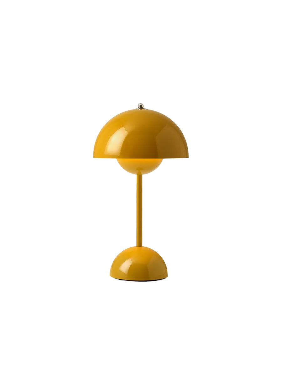 Flowerpot VP9 portabel bordslampa av Verner Panton - Mustard - Jacobsen Plus