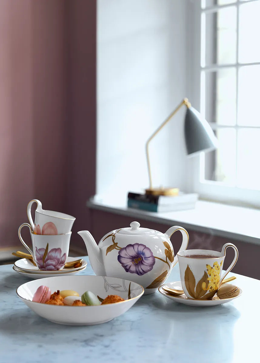 Royal Copenhagen Flora tekanna med lock, Vinda - 2 - Jacobsen Plus