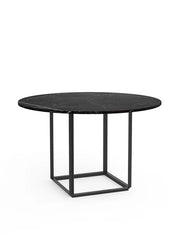 Florence matbord Ø120, svart marquina från New Works