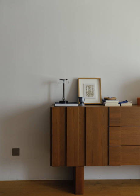 Bon Jour Unplugged – portabel bordlampa från FLOS - Chrome - Jacobsen Plus