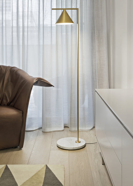 Captain Flint Golvlampa från Flos - Brushed brass - Jacobsen Plus
