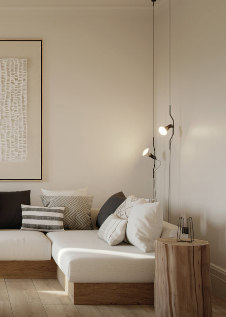 Parentesi Pendellampa från Flos - Black / Med dæmp - Jacobsen Plus