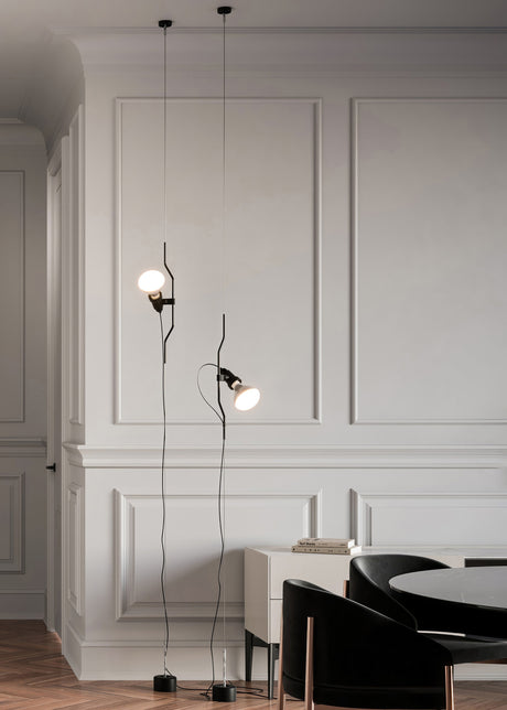Parentesi Pendellampa från Flos - Black / Med dæmp - Jacobsen Plus