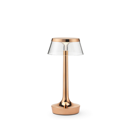 Bon Jour Unplugged – portabel bordlampa från FLOS - Chrome - Jacobsen Plus