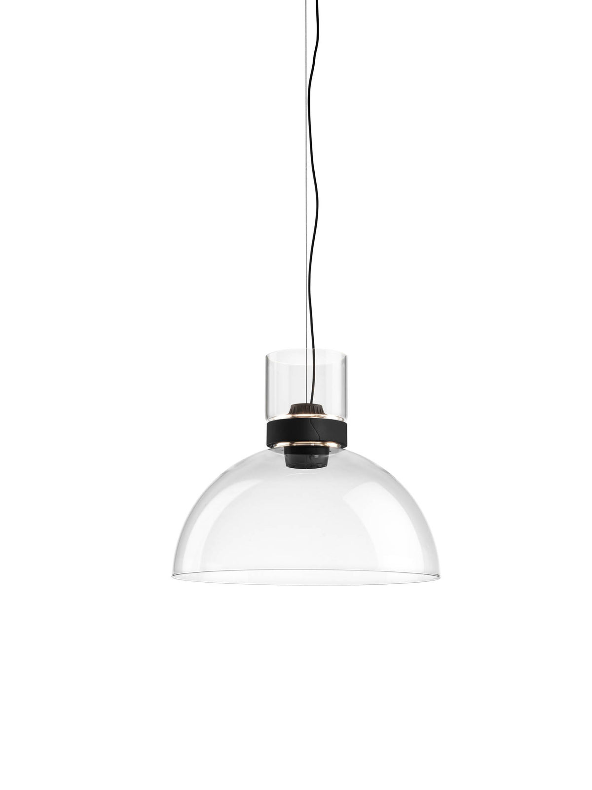Flos - Nocturne S1 Bowl pendellampa, Ø30 cm - Svart - Jacobsen Plus