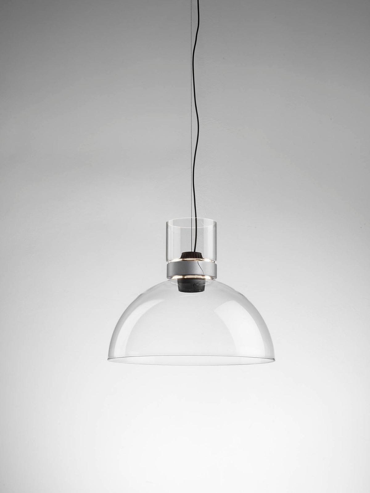 Flos - Nocturne S1 Bowl pendellampa, Ø30 cm - Silver - Jacobsen Plus