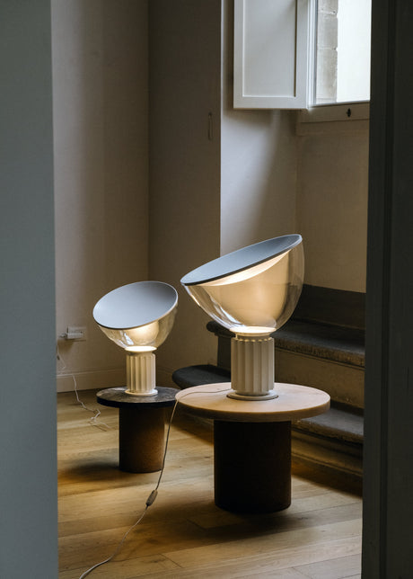 Taccia Bordslampa, liten från Flos - Silver - Jacobsen Plus