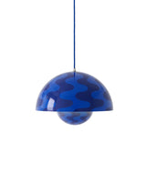 Flowerpot VP7 pendel från Verner Panton - Cobalt Blue & Twilight Blue Pattern - Jacobsen Plus
