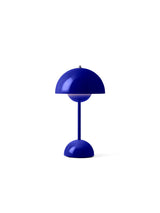 Flowerpot VP9 portabel bordslampa av Verner Panton - Cobalt Blue - Jacobsen Plus