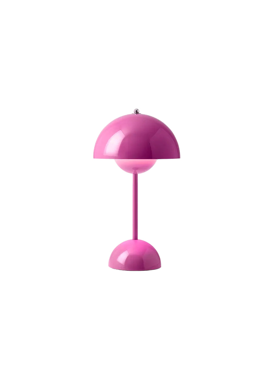 Flowerpot VP9 portabel bordslampa av Verner Panton - Tangy Rosa - Jacobsen Plus