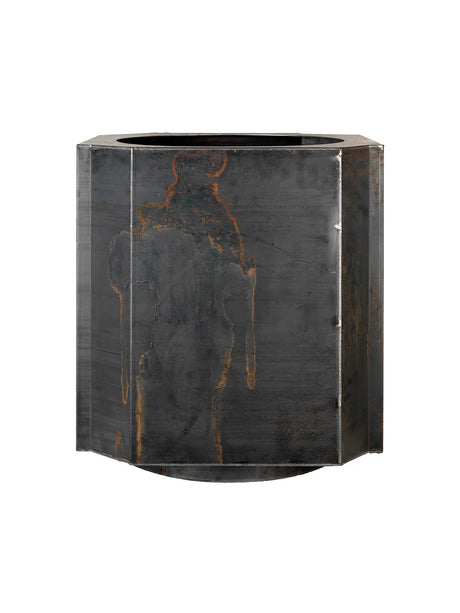 Funki Pot, x-large från Louise Roe - Brushed aluminium - Jacobsen Plus