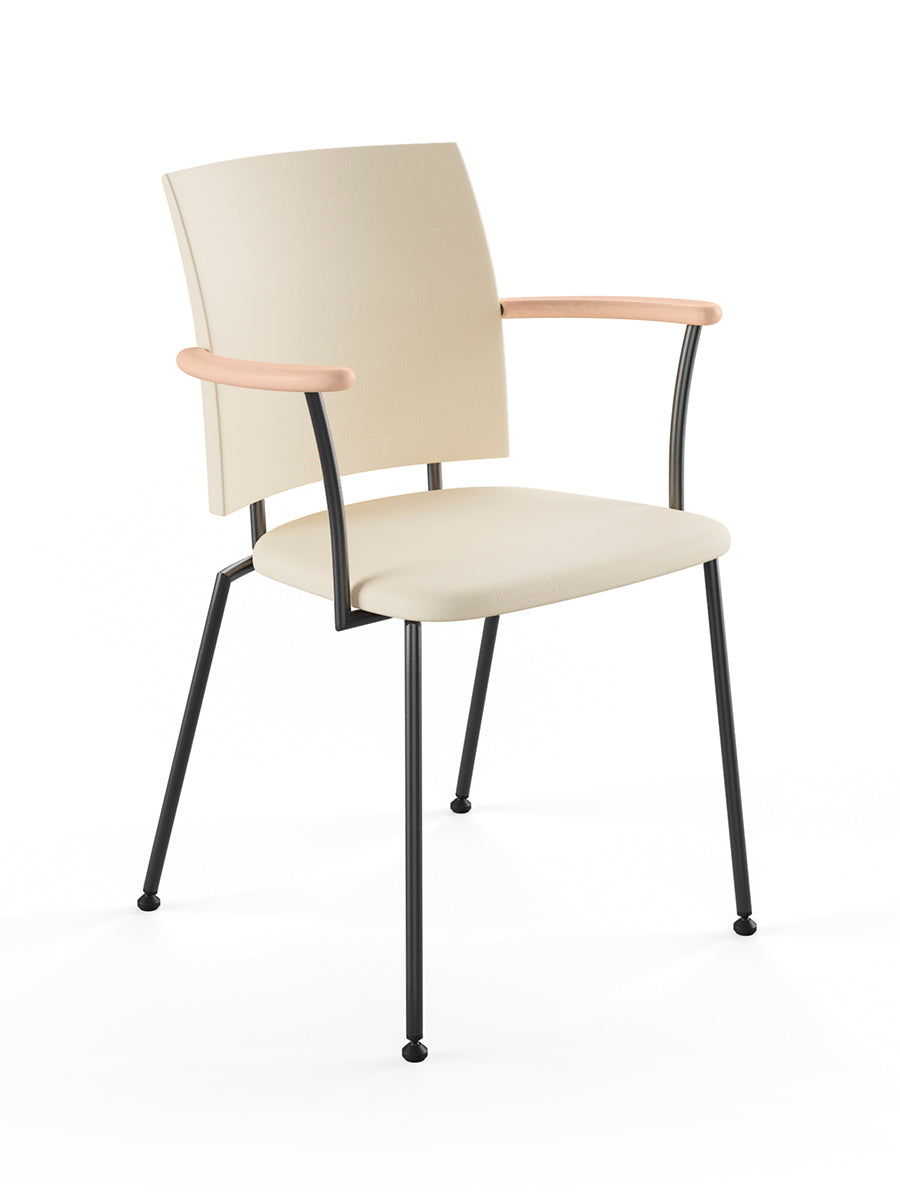  - Svart pulverlakeret stål / Ek hvidolie - Jacobsen Plus