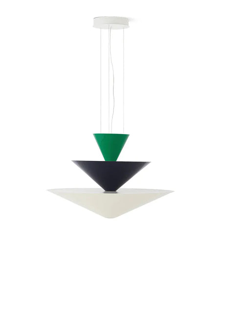 Gio LN15 Chandelier från &Tradition - Signal Green, Deep Blue & Ecru White - Jacobsen Plus