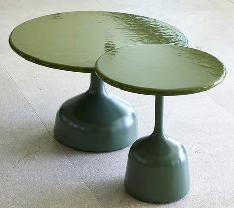 Glaze Soffbord, stor från Cane-line - Green / Green aluminium - Jacobsen Plus