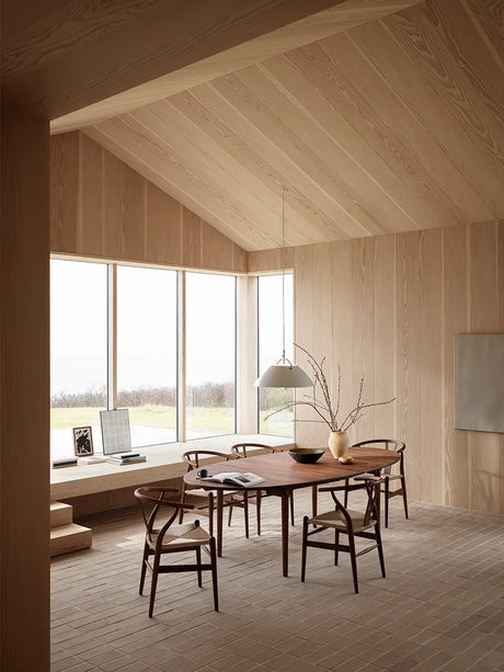 HJW37 Pendellampa med hiss av Hans J. Wegner - Vit - Nikkel - Jacobsen Plus