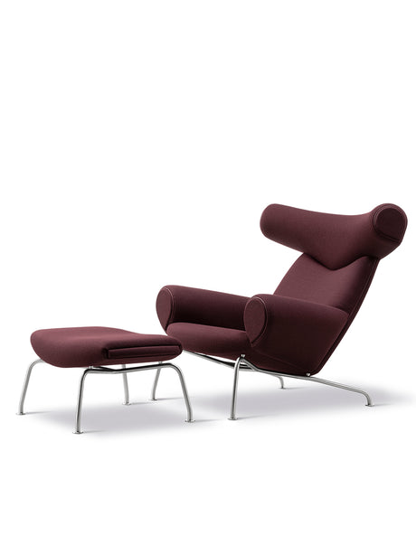 Ox Chair inkl. pall i Vidar 693 med keder i Max 93 läder av Hans J. Wegner - 1 - Jacobsen Plus