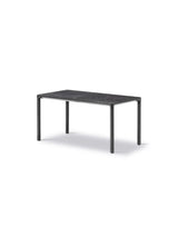Piloti Bord, svart marquina från Fredericia Furniture - 6610: 75 x 39 x H35 cm / Svart pulverlakeret aluminium - Jacobsen Plus