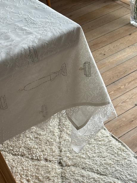 Blåmst - Spetsduk, 150x300 cm - 4 - Jacobsen Plus