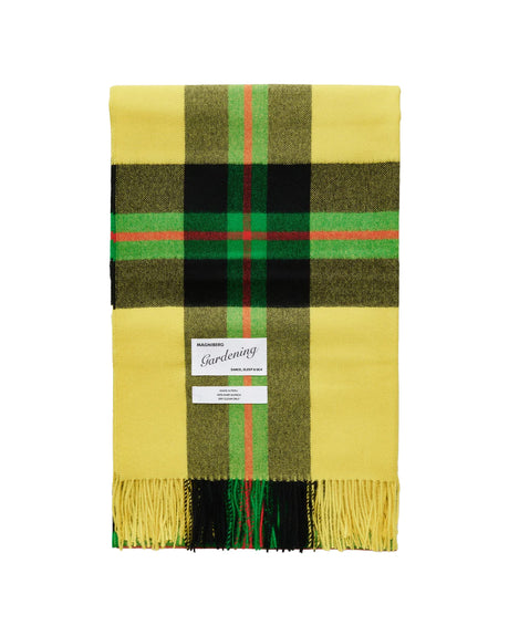 Queen-filt - Field gul tartan från Magniberg - Jacobsen Plus