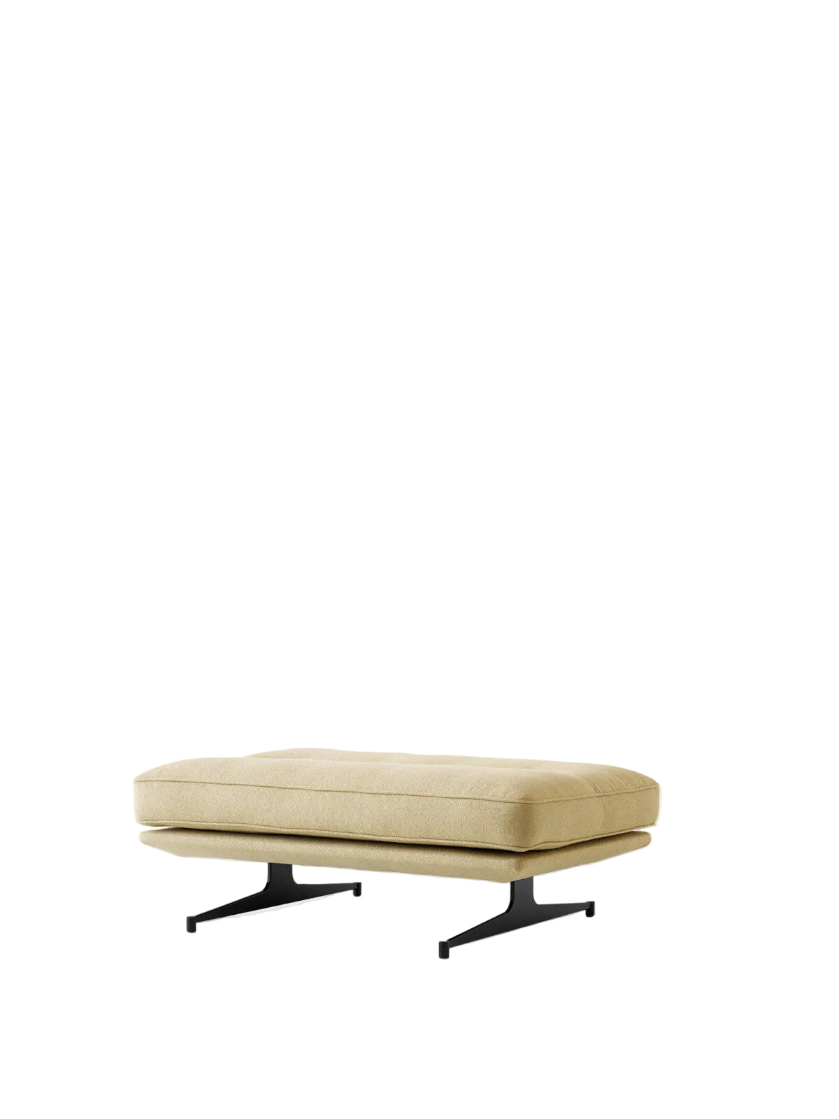 Inland AV32 Pouf från &Tradition - Acca 0231 - svart stel - Jacobsen Plus