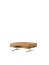 Inland AV32 Pouf från &Tradition - Noble Cognac Läder - poleret stel - Jacobsen Plus
