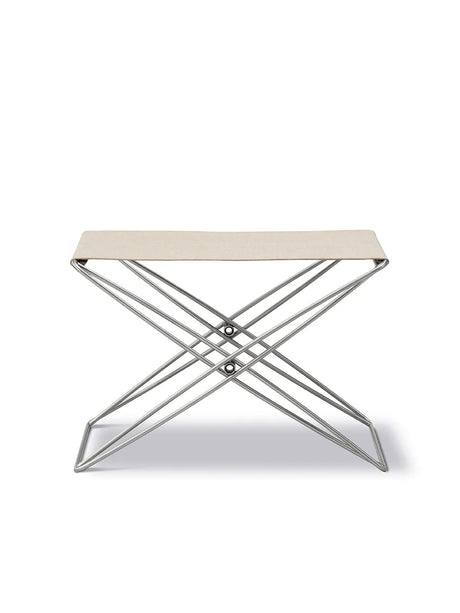 JG Folding Stool från Fredericia Furniture - Natur canvas - Jacobsen Plus