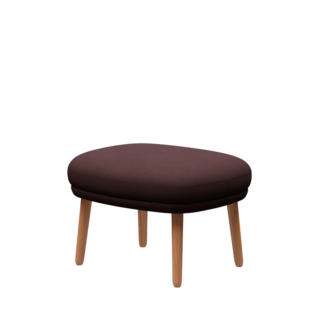 Ro Pall m. stomme i ek från Fritz Hansen - Christianshavn - 1135 Blue/Orange - Jacobsen Plus