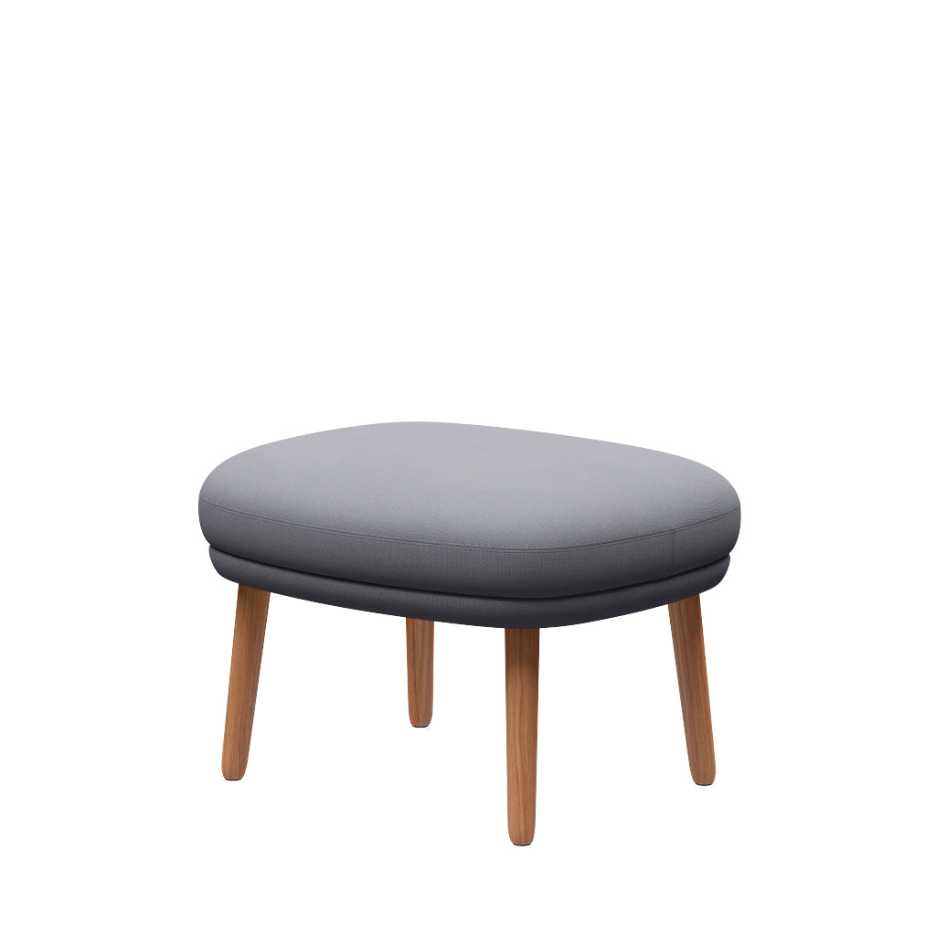 Ro Pall m. stomme i ek från Fritz Hansen - Christianshavn - 1170 Light Grey Uni - Jacobsen Plus