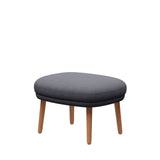 Ro Pall m. stomme i ek från Fritz Hansen - Christianshavn - 1171 Light Grey - Jacobsen Plus