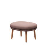 Fri Pall med stomme i ek från Fritz Hansen - Christianshavn - 1130 Light Red Uni - Jacobsen Plus