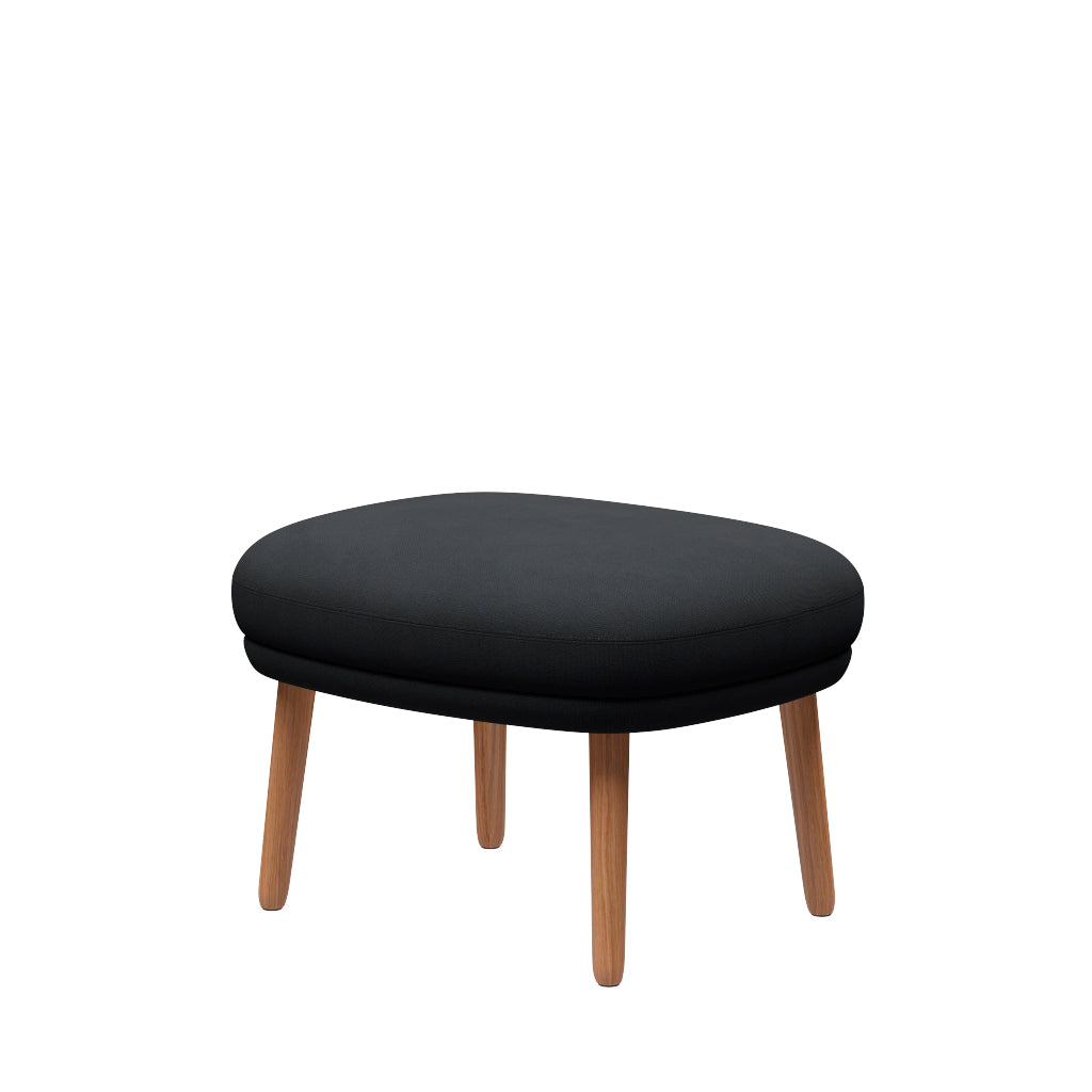 Fri Pall med stomme i ek från Fritz Hansen - Christianshavn - 1174 Dark Grey - Jacobsen Plus