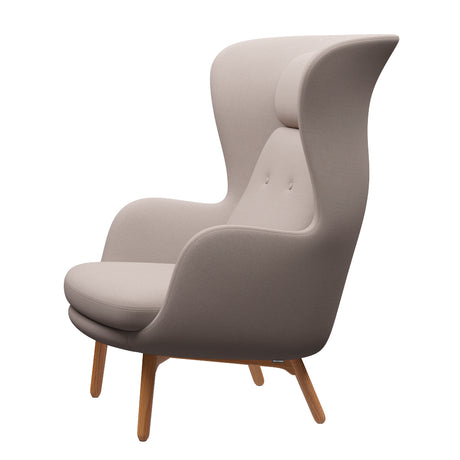 Ro Fåtölj med stomme i ek från Fritz Hansen - Christianshavn - 1110 Yellow - Jacobsen Plus