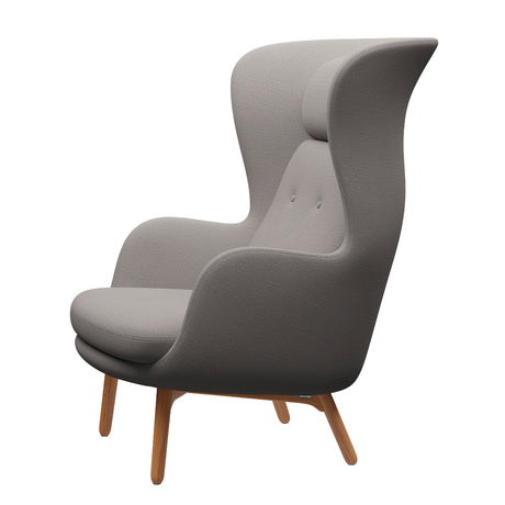 Ro Fåtölj med stomme i ek från Fritz Hansen - Christianshavn - 1110 Yellow - Jacobsen Plus