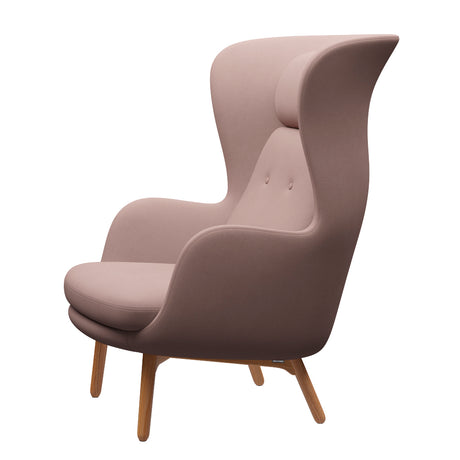 Ro Fåtölj med stomme i ek från Fritz Hansen - Christianshavn - 1110 Yellow - Jacobsen Plus
