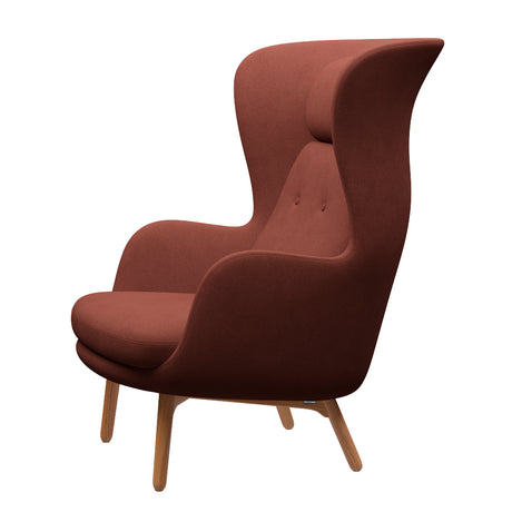 Ro Fåtölj med stomme i ek från Fritz Hansen - Christianshavn - 1110 Yellow - Jacobsen Plus