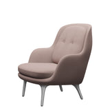 Fri Fåtölj med stativ i aluminium från Fritz Hansen - Christianshavn - 1130 Light Red Uni - Jacobsen Plus