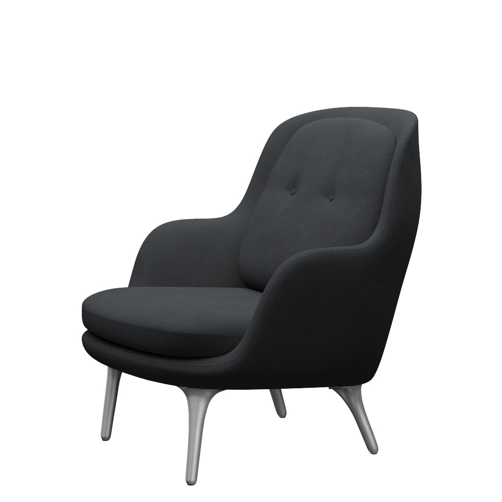 Fri Fåtölj med stativ i aluminium från Fritz Hansen - Christianshavn - 1173 Grey - Jacobsen Plus