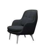 Fri Fåtölj med stativ i aluminium från Fritz Hansen - Christianshavn - 1174 Dark Grey - Jacobsen Plus