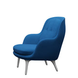Fri Fåtölj med stativ i aluminium från Fritz Hansen - Hallingdal - 723 Light Blue - Jacobsen Plus